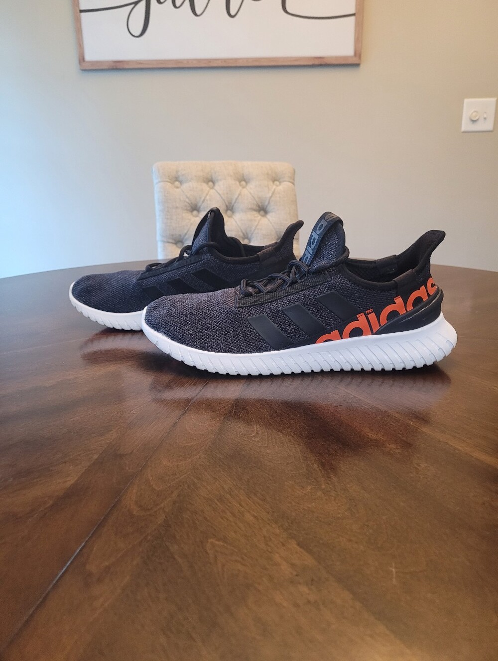 adidas Men’s Black & Orange Kaptir. 2.0 Trainer Sneakers